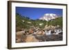 Mount Rainier and Mountain Stream, Washington State, USA-Mark Taylor-Framed Photographic Print