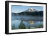 Mount Rainier and Reflection Lake, Mount Rainier National Park, Washington-Michel Hersen-Framed Photographic Print