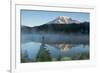 Mount Rainier and Reflection Lake, Mount Rainier National Park, Washington-Michel Hersen-Framed Photographic Print