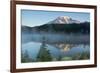 Mount Rainier and Reflection Lake, Mount Rainier National Park, Washington-Michel Hersen-Framed Photographic Print