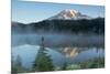 Mount Rainier and Reflection Lake, Mount Rainier National Park, Washington-Michel Hersen-Mounted Photographic Print