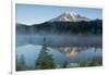 Mount Rainier and Reflection Lake, Mount Rainier National Park, Washington-Michel Hersen-Framed Photographic Print