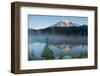 Mount Rainier and Reflection Lake, Mount Rainier National Park, Washington-Michel Hersen-Framed Photographic Print