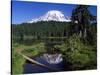 Mount Rainier and Reflection Lake-Terry Eggers-Stretched Canvas