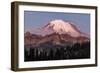 Mount Rainier at sunrise in Mount Rainier National Park, Washington State, USA-Chuck Haney-Framed Photographic Print