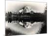 Mount Rainier From Spanaway Lake, 1922-Asahel Curtis-Mounted Giclee Print