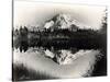 Mount Rainier From Spanaway Lake, 1922-Asahel Curtis-Stretched Canvas