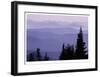 Mount Rainier Layered Hills-Donald Paulson-Framed Giclee Print