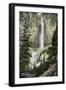 Mount Rainier Nat'l Park, Washington - View of Comet Falls, c.1912-Lantern Press-Framed Art Print