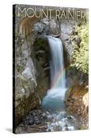 Mount Rainier National Park - Christine Falls-Lantern Press-Stretched Canvas