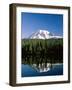 Mount Rainier National Park, Mount Rainier with Snow, Washington, USA-Steve Vidler-Framed Photographic Print