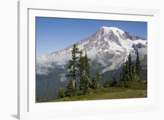 Mount Rainier National Park, Mount Rainier-Ken Archer-Framed Photographic Print