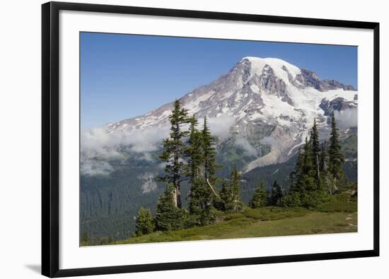 Mount Rainier National Park, Mount Rainier-Ken Archer-Framed Photographic Print