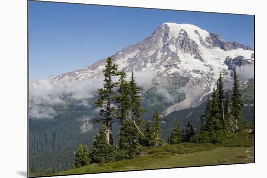 Mount Rainier National Park, Mount Rainier-Ken Archer-Mounted Photographic Print