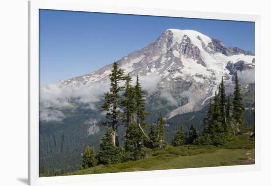 Mount Rainier National Park, Mount Rainier-Ken Archer-Framed Photographic Print