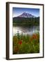 Mount Rainier National Park, Washington: Sunset At Reflection Lakes With Mount Rainier In The Bkgd-Ian Shive-Framed Photographic Print