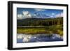 Mount Rainier National Park, Washington: Sunset At Reflection Lakes With Mount Rainier In The Bkgd-Ian Shive-Framed Premium Photographic Print