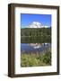 Mount Rainier Reflected in a Lake, Washington State, USA-Mark Taylor-Framed Photographic Print