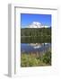 Mount Rainier Reflected in a Lake, Washington State, USA-Mark Taylor-Framed Photographic Print