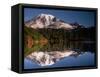Mount Rainier Reflected in Bench Lake-John McAnulty-Framed Stretched Canvas