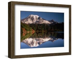 Mount Rainier Reflected in Bench Lake-John McAnulty-Framed Photographic Print