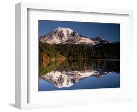 Mount Rainier Reflected in Bench Lake-John McAnulty-Framed Photographic Print