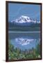 Mount Rainier - Reflection Lake - Image Only-Lantern Press-Framed Art Print