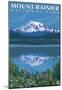 Mount Rainier, Reflection Lake-null-Mounted Poster