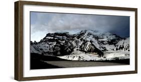 Mount Rainier's North Face Featuring the Classic Alpine Route: Liberty Ridge-Dan Holz-Framed Photographic Print