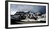 Mount Rainier's North Face Featuring the Classic Alpine Route: Liberty Ridge-Dan Holz-Framed Photographic Print