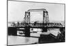 Mount Rainier View from the City through Bridge - Tacoma, WA-Lantern Press-Mounted Art Print