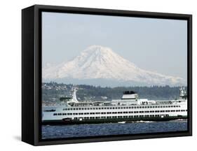 Mount Rainier-Ted S. Warren-Framed Stretched Canvas