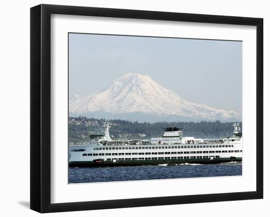 Mount Rainier-Ted S. Warren-Framed Premium Photographic Print