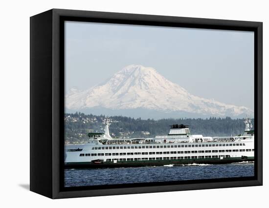 Mount Rainier-Ted S. Warren-Framed Stretched Canvas