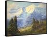 Mount Rainier-Lionel E. Salmon-Framed Stretched Canvas