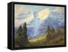 Mount Rainier-Lionel E. Salmon-Framed Stretched Canvas