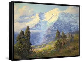 Mount Rainier-Lionel E. Salmon-Framed Stretched Canvas