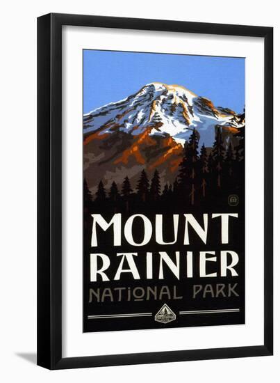 Mount Renair National Park Poster-null-Framed Art Print