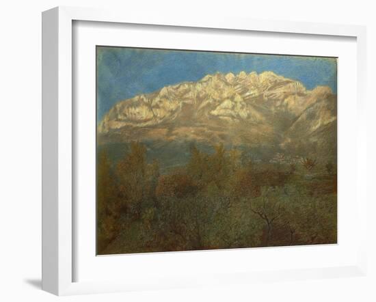 Mount Resegone, 1897-Gaetano Previati-Framed Giclee Print