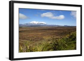 Mount Ruapehu and Mount Ngauruhoe Viewed from Highway 1 Desert Road-Stuart-Framed Photographic Print