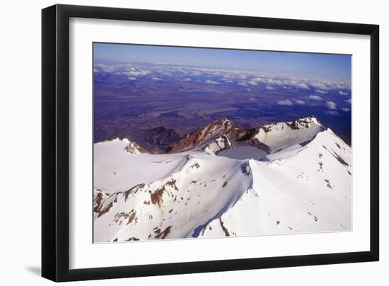 Mount Ruapehu Volcano, New Zealand-Dr. Juerg Alean-Framed Photographic Print