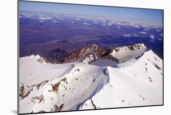 Mount Ruapehu Volcano, New Zealand-Dr. Juerg Alean-Mounted Photographic Print