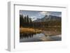 Mount Rundle reflected in Johnson Lake, Banff National Park, Alberta, Rocky Mountains, Canada-Jon Reaves-Framed Photographic Print