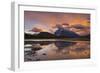 Mount Rundle Rising Above Vermillion Lakes Drive at Sunset-Neale Clark-Framed Photographic Print