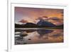Mount Rundle Rising Above Vermillion Lakes Drive at Sunset-Neale Clark-Framed Photographic Print