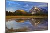 Mount Rundle Rising Above Vermillion Lakes Drive at Sunset-Neale Clark-Mounted Photographic Print