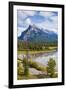 Mount Rundle Rising Above Vermillion Lakes Drive-Neale Clark-Framed Photographic Print