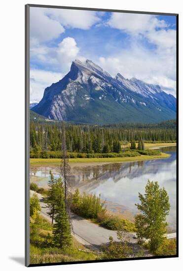 Mount Rundle Rising Above Vermillion Lakes Drive-Neale Clark-Mounted Photographic Print