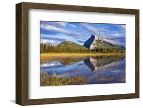 Mount Rundle Rising Above Vermillion Lakes Drive-Neale Clark-Framed Photographic Print