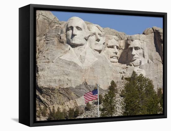 Mount Rushmore Carved into Black Hills, Mount Rushmore National Monument, South Dakota, Usa-Paul Souders-Framed Stretched Canvas